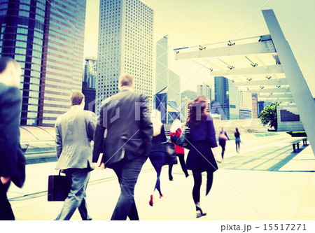 Business People Walking Commuter Travel Motion City Concept 15517271