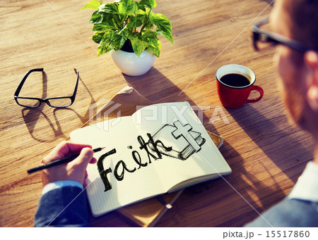 Businessman Faith Prayer Religion Office Analying Concept 15517860