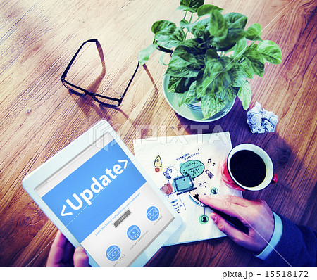 Digital Online Update Upgrade Office Working Concept 15518172