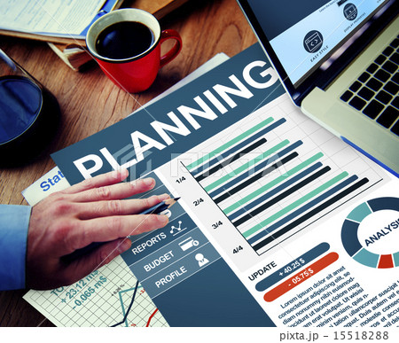 Planning Businessman Working Calculating Thinking Planning Paper 15518288