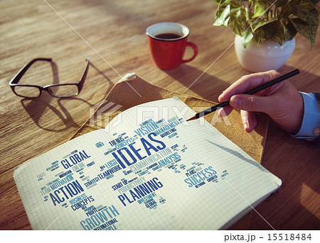 Businessman Planning Notepad Vision Creativity Ideas Concept Businessman Planning Notepad Vision Creativity Ideas Concept 15518484