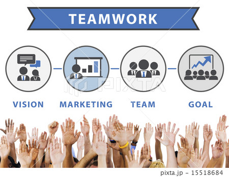Team Vision Marketing Goal Corporate Teamwork Concept 15518684