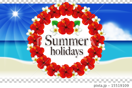 夏の風景とフレーム 15519109