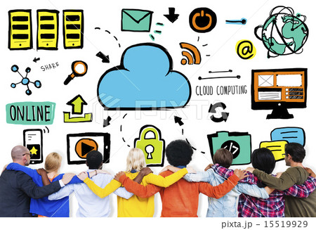 Diversity People Cloud Computing Teamwork Support Concept 15519929