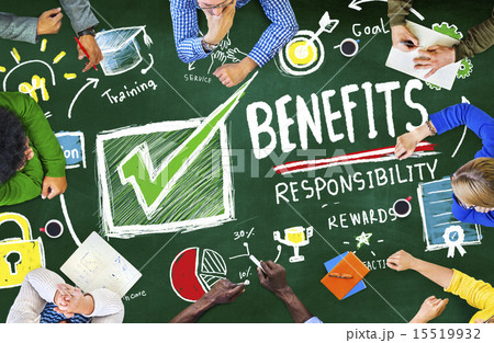 Benefits Gain Profit Earning Income Education Learning Concept 15519932