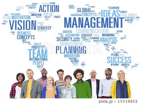 Global Management Training Vision World Map Concept 15519933
