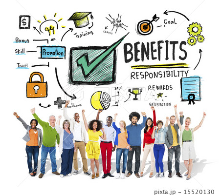 Benefits Gain Profit Earning Income People Celebration Concept 15520130