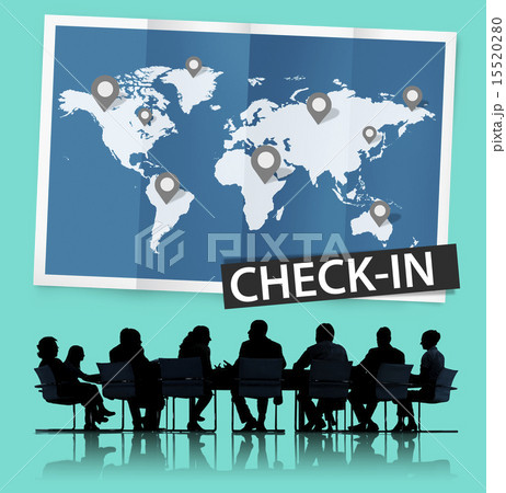 Check In Travel Locations Global World Tour Concept 15520280