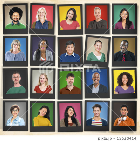 People Diversity Faces Human Face Portrait Community Concept 15520414