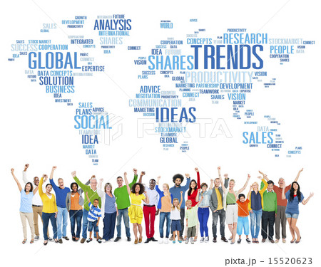 Trends World Map Marketing Ideas Social Style Concept Trends World Map Marketing Ideas Social Style Concept 15520623