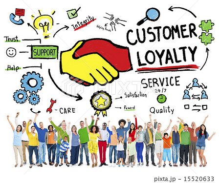 Customer Loyalty Service Support Care Trust Casual Concept Customer Loyalty Service Support Care Trust Casual Concept 15520633