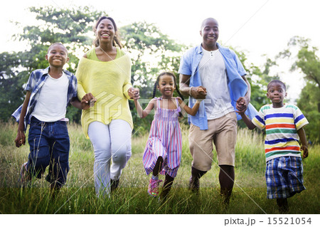 African Family Happiness Holiday Vacation Activity Concept African Family Happiness Holiday Vacation Activity Concept 15521054