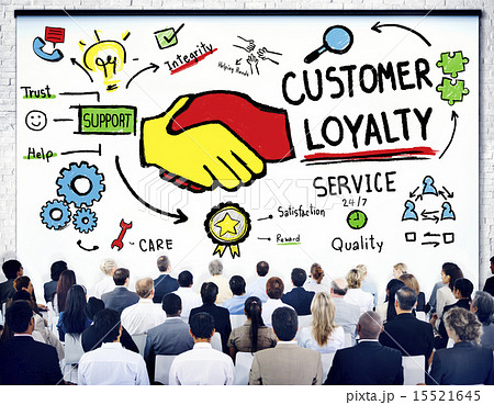 Customer Loyalty Service Support Care Trust Business Concept 15521645
