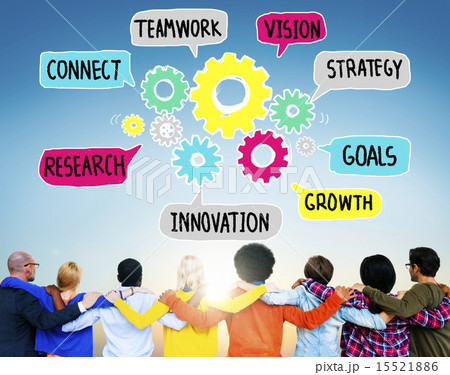Teamwork Connect Strategy Vision Together Gear Concept Teamwork Connect Strategy Vision Together Gear Concept 15521886