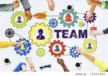 People Meeting Connection Gear Corporate Team Concept People Meeting Connection Gear Corporate Team Concept 15521997