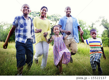 African Family Happiness Holiday Vacation Activity Concept 15522137