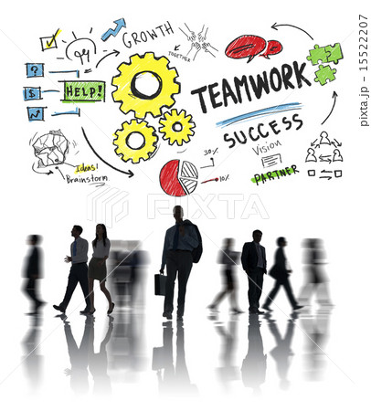 Teamwork Team Together Collaboration Business Commuter Travel Co 15522207
