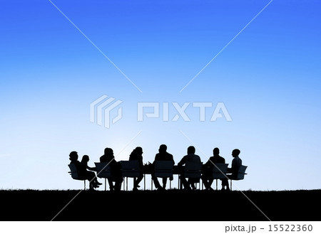 Silhouette Business People Discussion Communication Meeting Conc Silhouette Business People Discussion Communication Meeting Conc 15522360