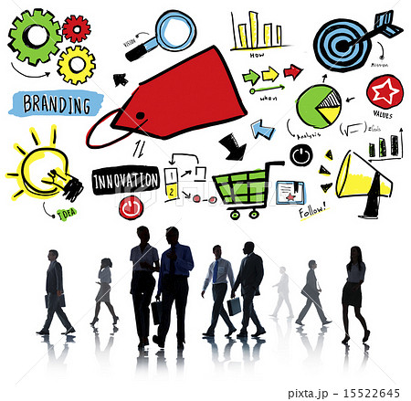 Business People Branding Marketing Partnership Discussion Concep 15522645