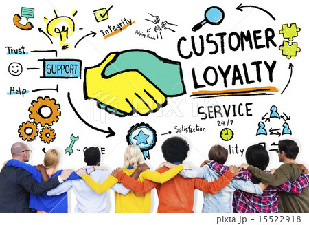 Customer Loyalty Service Support Care Trust Casual Concept 15522918
