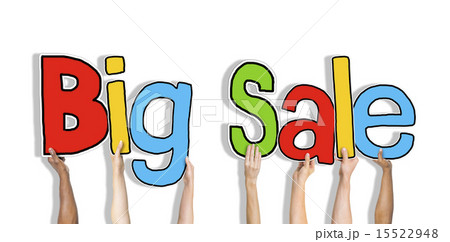 Group of Hands Holding Word Big Sale Group of Hands Holding Word Big Sale 15522948