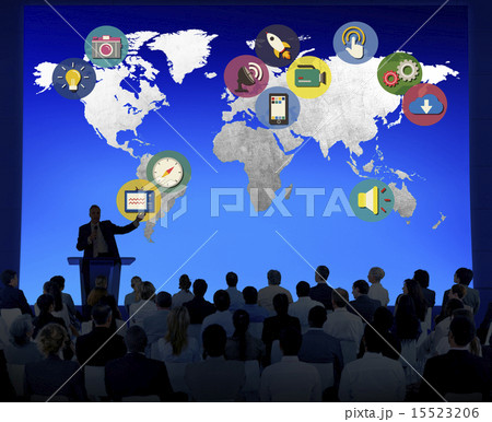 Global Media Social Media International Connection Concept Global Media Social Media International Connection Concept 15523206
