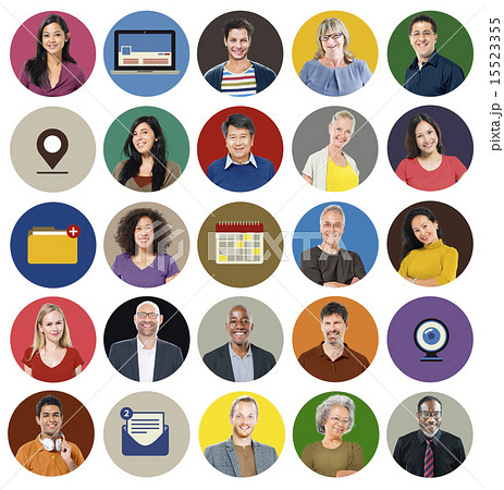Diverse Multi Ethnic People Technology Media Concept Diverse Multi Ethnic People Technology Media Concept 15523355