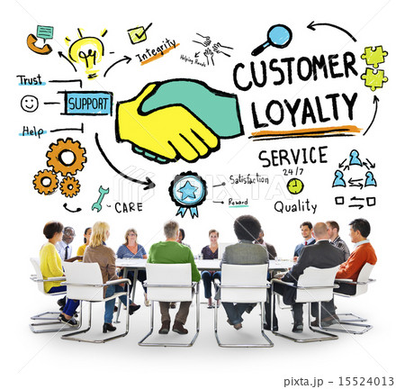 Customer Loyalty Service Support Care Trust Casual Concept 15524013