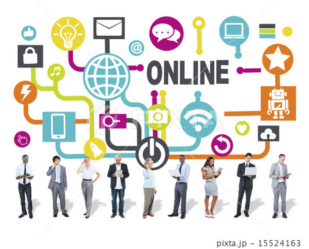 Global Online Communication Social Networking Technology Concept 15524163