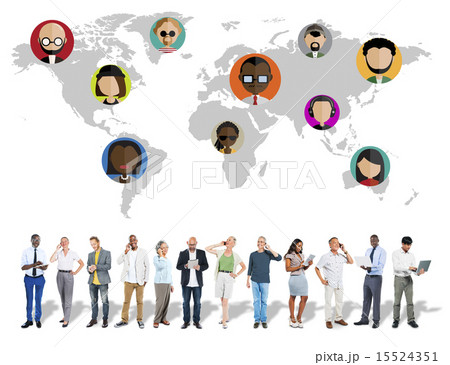 Global Community World People Social Networking Connection Conce 15524351