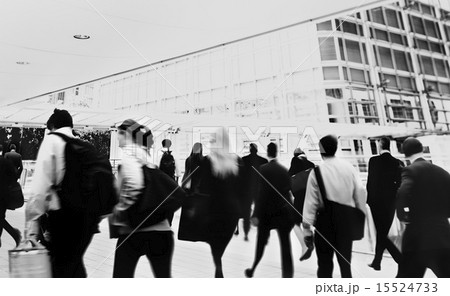 Commuter Buiness People Corporate Cityscape Walking Travel Conce 15524733