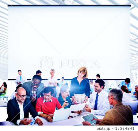 Business People Office Working Discussion Team Concept Business People Office Working Discussion Team Concept 15524841