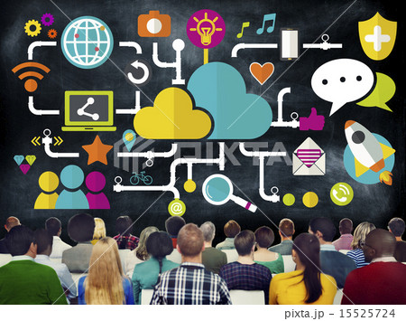 Social Media Social Networking Connection Data Storage Concept 15525724