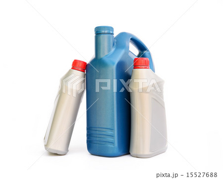 Lubricants plastic bottle on white background 15527688