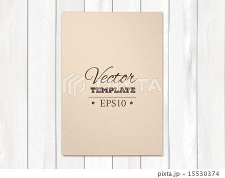 Template of blank paper sheet on a wooden background Template of blank paper sheet on a wooden background 15530374