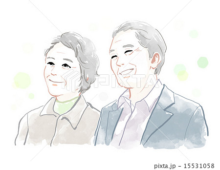 笑顔の老夫婦 笑顔の老夫婦 15531058