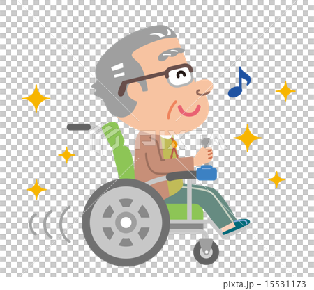 Electric wheelchair elderly grandfather 15531173