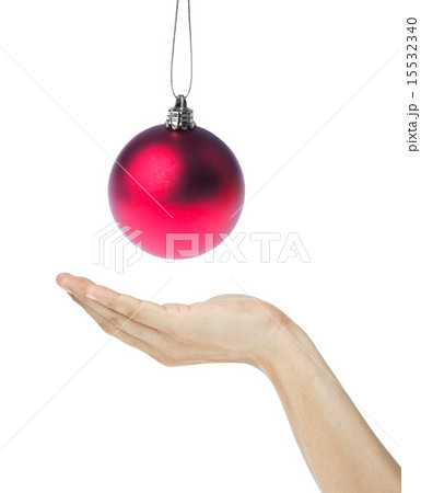 Christmas decoration and hand 15532340