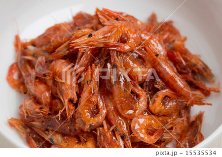 川エビの佃煮の写真素材