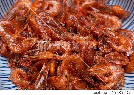 川エビの佃煮の写真素材