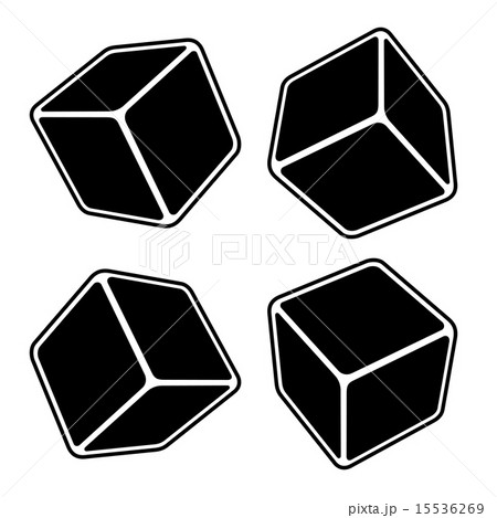Black Blank Box Set. Vector 15536269