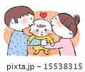 赤ちゃんと夫婦／カット、挿絵イメージ 15538315