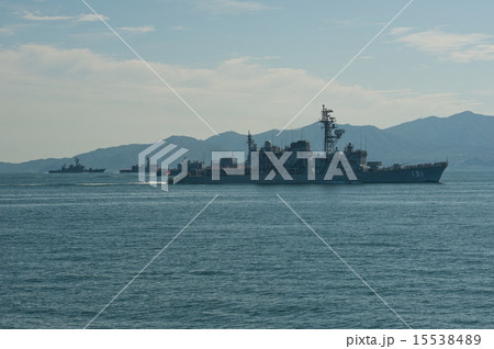 海上自衛隊 体験航海 護衛艦 船団 シルエット 海上自衛隊 体験航海 護衛艦 船団 シルエット 15538489