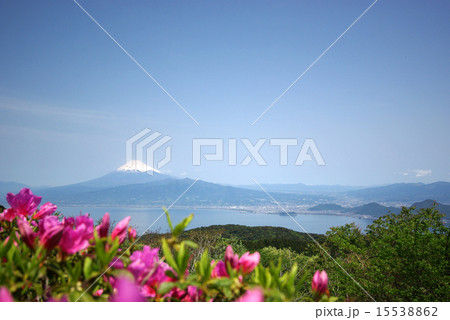 西伊豆から見えるきれいな富士山 15538862