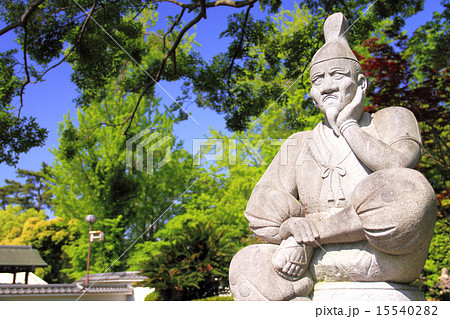 5月愛知 岡崎公園内にある徳川家康しかみ像 15540282