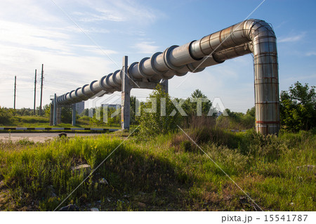 Elevated section of the pipelines Elevated section of the pipelines 15541787