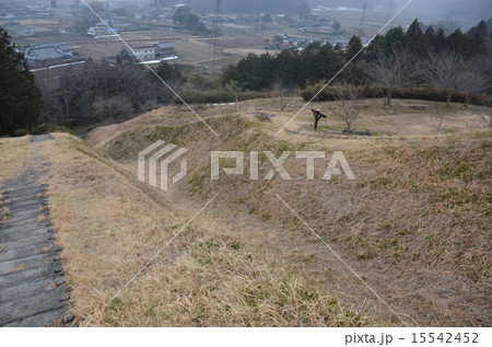 皆川城　竪堀 15542452