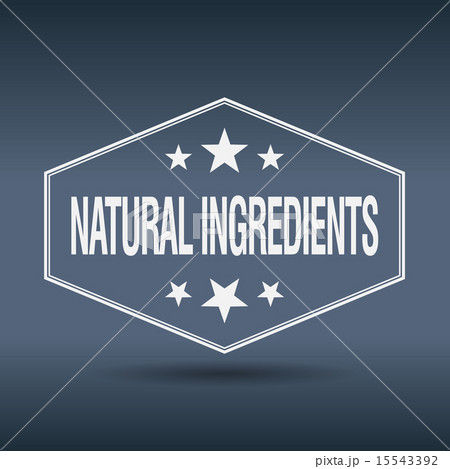 natural ingredients hexagonal retro style label natural ingredients hexagonal retro style label 15543392