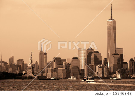 Manhattan downtown skyline Manhattan downtown skyline 15546348
