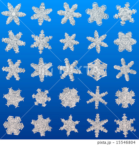 Snowflakes set generated texture 15546804